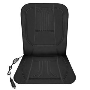 Universal Heated Seat Cover Cushion 12V Black Cloth Warmer Pad or Car Winter NEW